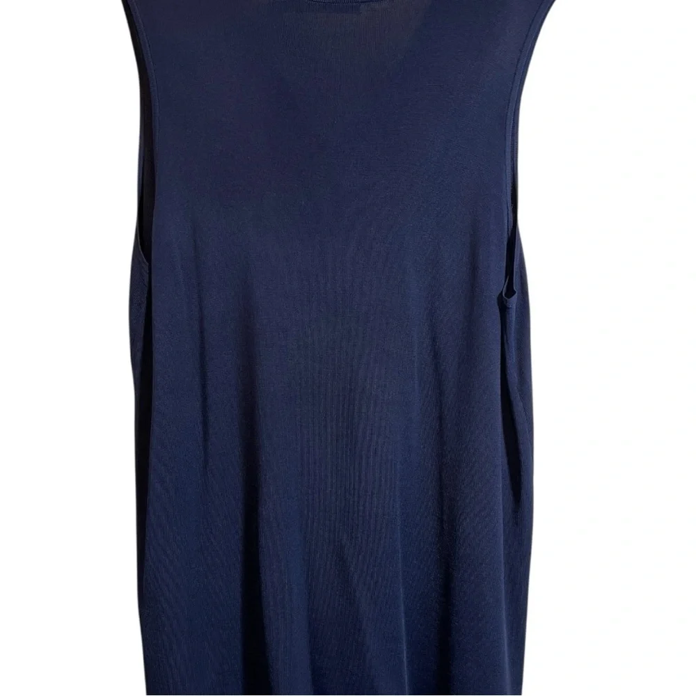 Lauren Ralph Lauren Women’s Navy Tank Top Maxi Dress Size 1X - Picture 5 of 6